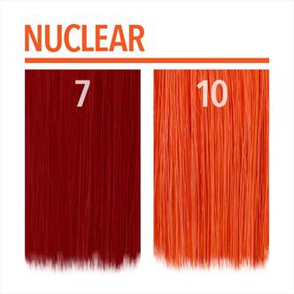 Highly saturated orange with a hint of red