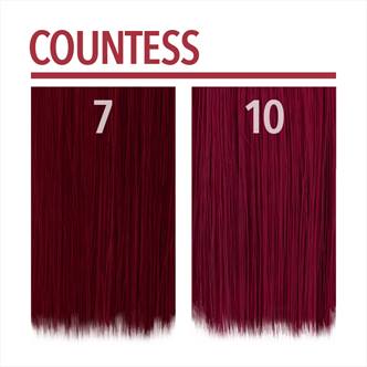 Cool-toned red with red violet undertones