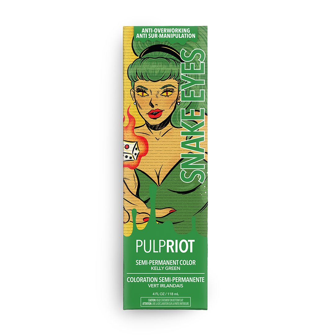 Snake Eyes - Sin City | Green Semi Permanent Hair Color | Pulp Riot
