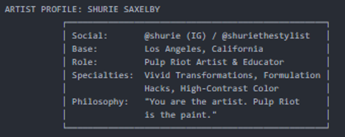 hurie Saxelby Artist profile