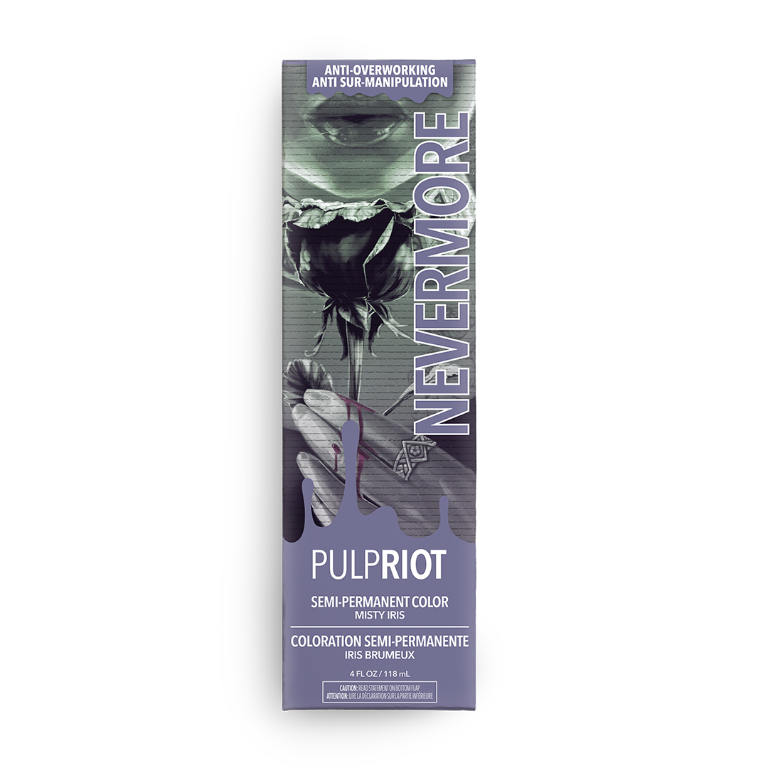 Nevermore - Raven | Violet Semi Permanent Hair Color | Pulp Riot
